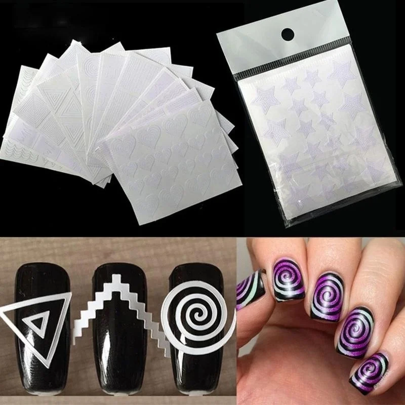 12 шт. в упаковке Для женщин DIY Нейл Арта набор для французского Стиль Красота