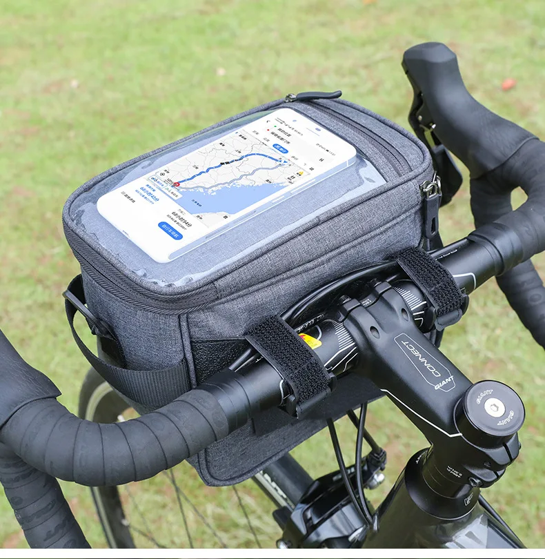 

Bicycle Handlebar Bag Water Resistant Cycling Bag Reflective Storage Bag Front Frame Pouch Saddle Bag Riding Accessories