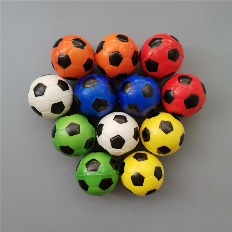 

12pcs 6.3cm Children Foam Sponge Footballs Colorful Squeeze Toys Anti Stress Balls for Kids Baby Outdoor Sports Games