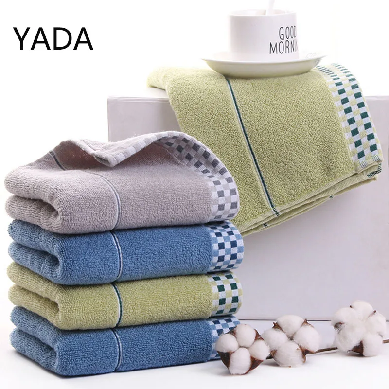 

YADA Retro Plaid Bath Towel Checkerboard Hand Towel Absorbent Face Bathroom Home Hotel Outdoor Comfortable Towels TW210115