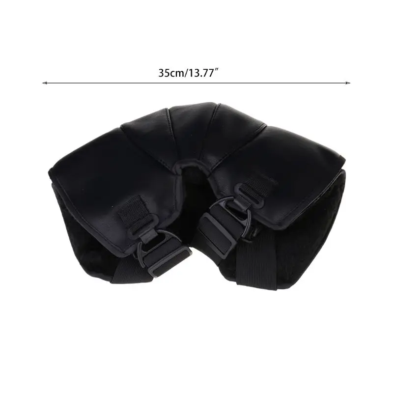 

Motorcycle Warm Kneepad Motorbike Riding Knee Pads Windproof coldproof Winter Outdoor Knee Protective Guard PU Leather