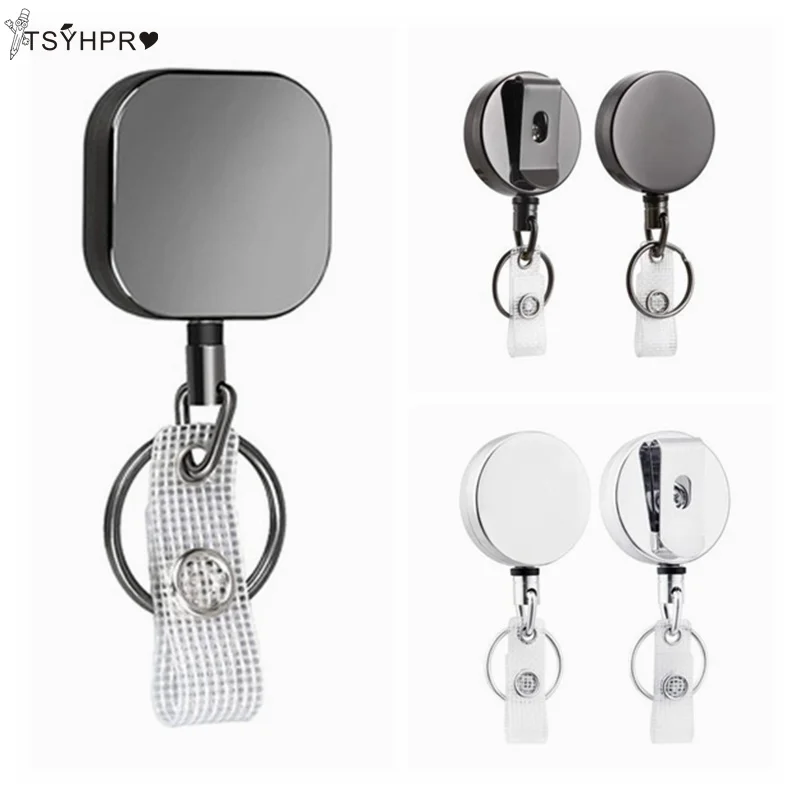 

1 Pcs Fashion Metal Retractable Nurse Badge Holder Reel Students Doctor Id Card Holder