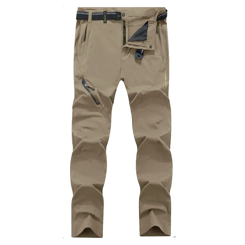 Luţu 8xl стрейчевая летняя Пеший Туризм Штаны мужские Водонепроницаемый мульти
