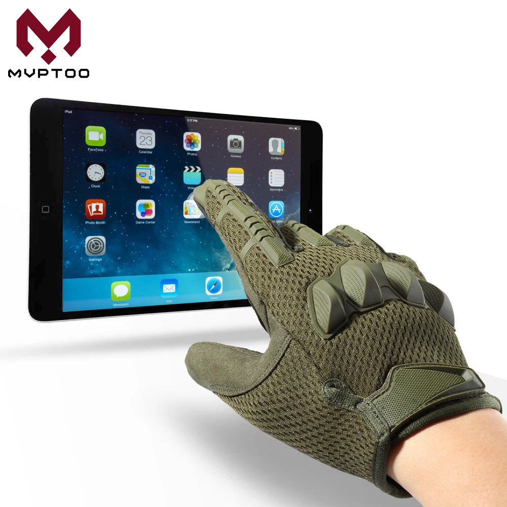 Мотоциклетные Перчатки с сенсорным экраном износостойкие резиновые перчатки