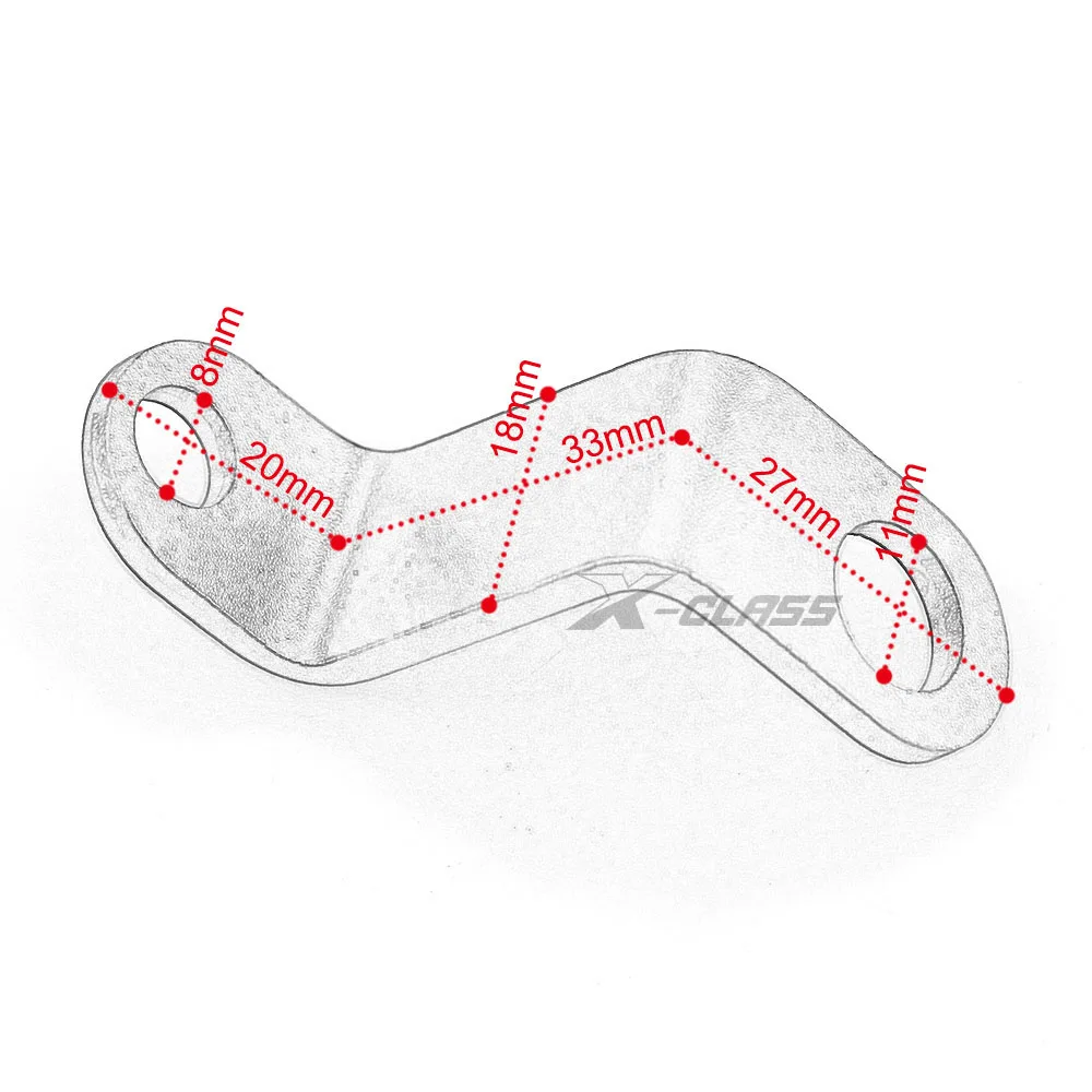Кронштейн для расширителя зеркала заднего вида мотоцикла Kawasaki Ninja 400 650 300 250 1000