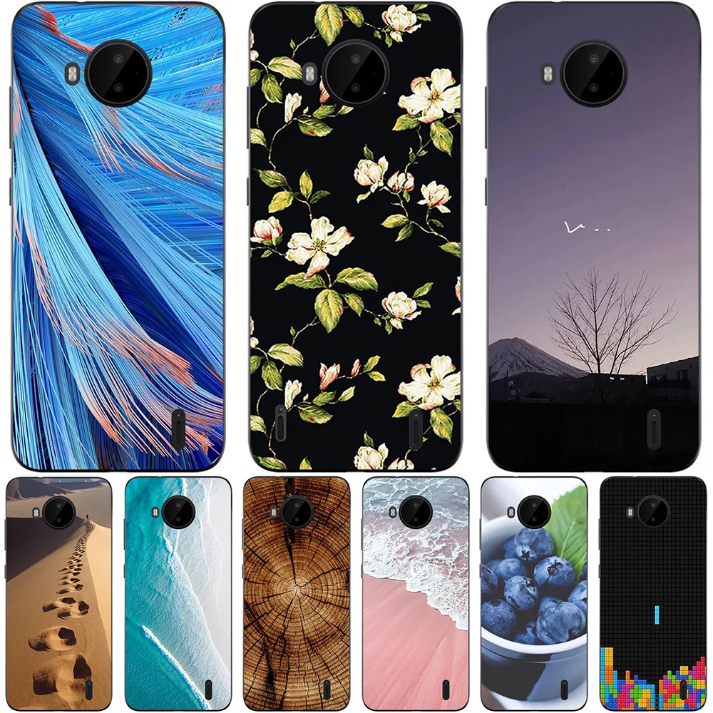 

For Nokia C10 C20 C20 Plus 2021 Cases Silicone Soft TPU Back Cover Protective Cute Fundas Luxury Coque Bags