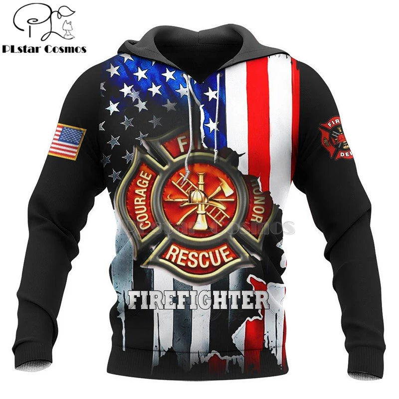 

Firefighting Firemen Hero Harajuku casual Tracksuit 3D Print Hoodies/Sweatshirt/Jacket Men for Women zipper hoodies pullover