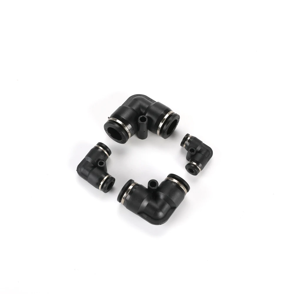 10 шт. L-образный пневматический пластиковый быстроразъемный штуцер с наружным