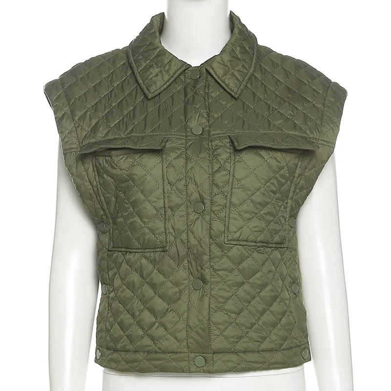 Уличная одежда hirigin на пуговицах стеганый жилет пальто зимняя без рукавов