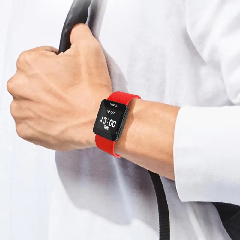 Из силикагеля мягкий ремешок для смарт часов Garmin Forerunner 35 Смарт часы Регулируемый