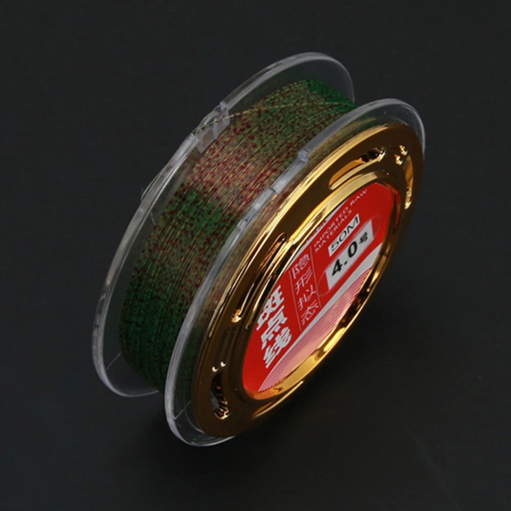 

50m Invisible Fishing Line Spoted Nylon Fishing String Sinking Fly Fishing Line, 6 Size