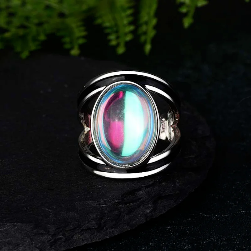 CAOSHI гипербольная овальная форма яйца красочное кольцо из смолы для женщин