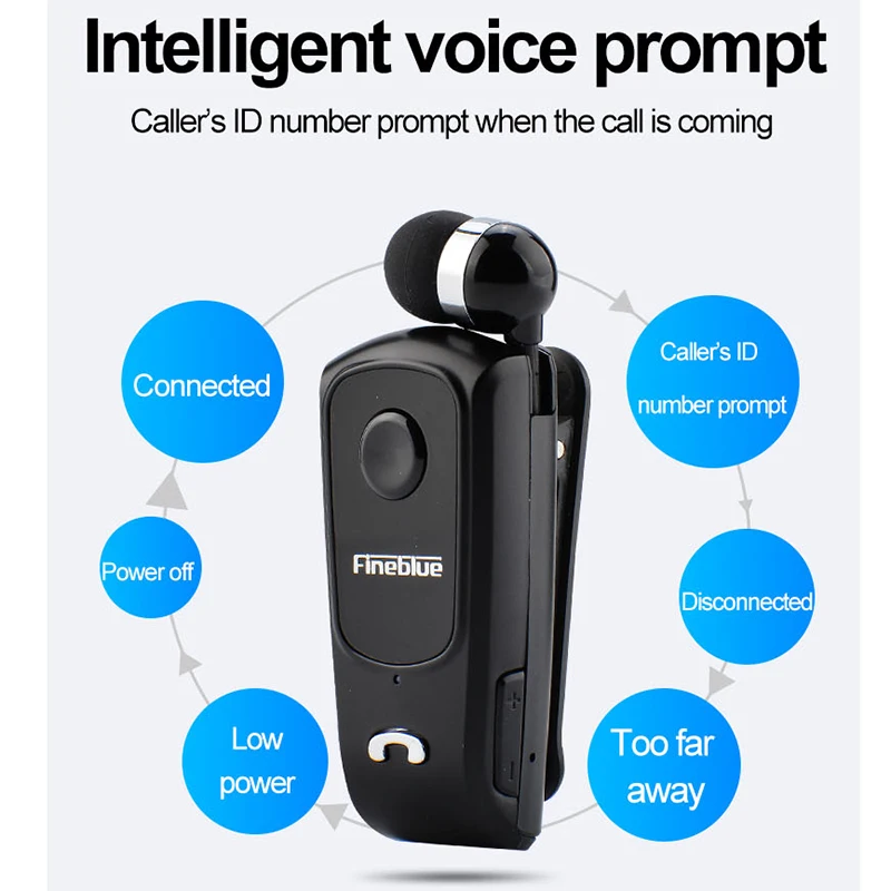 FINEBLUE F920 Беспроводной наушники Bluetooth Handsfree гарнитура звонки напомнить вибратор