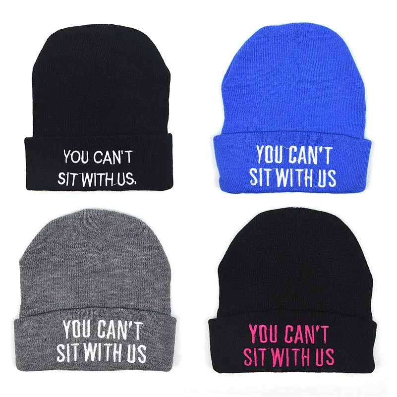 Вязаная шапка унисекс для взрослых женская вязанные шапочки с вышивкой зимняя