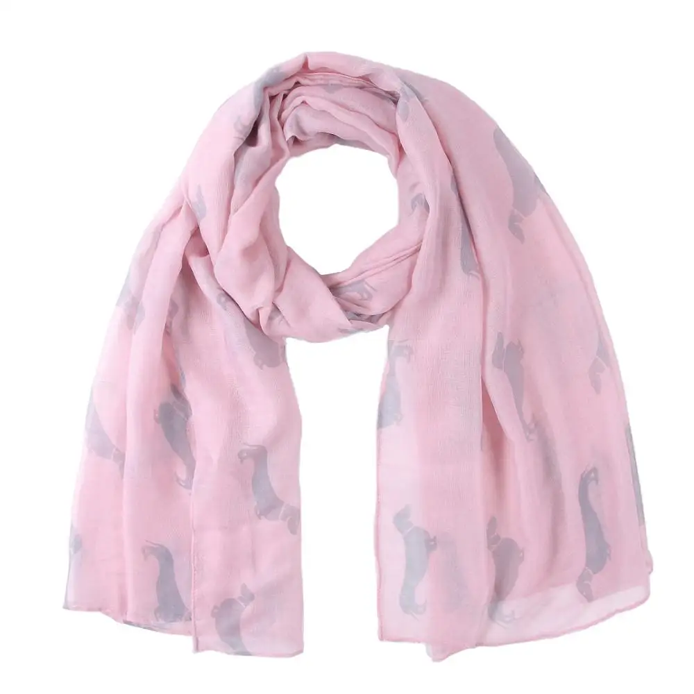 Новинка 2015 весенний милый шарф с узором таксы шали женские шарфы для собак хиджаб