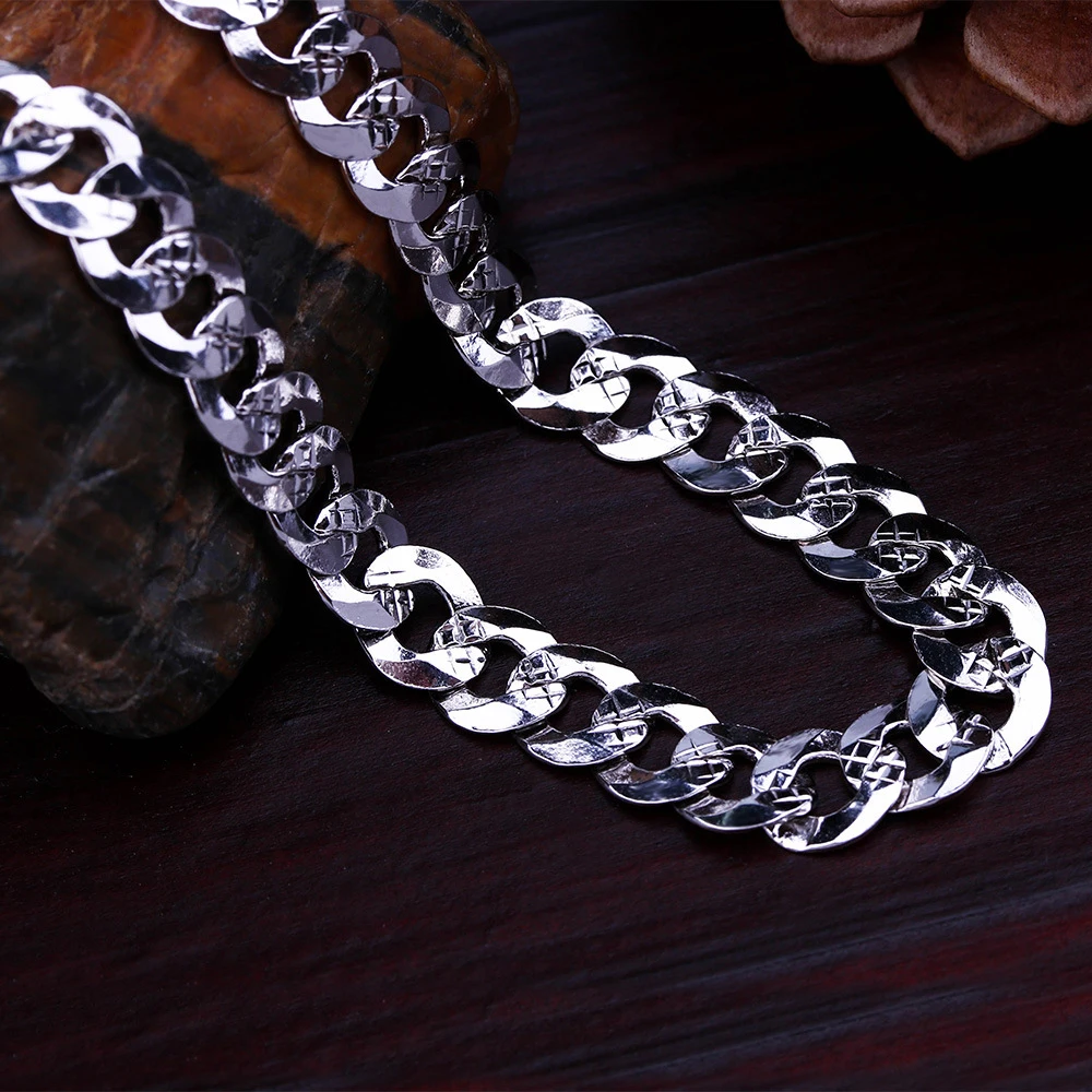 Браслет-цепочка унисекс из 100% серебра 925 пробы 5 мм | Украшения и аксессуары