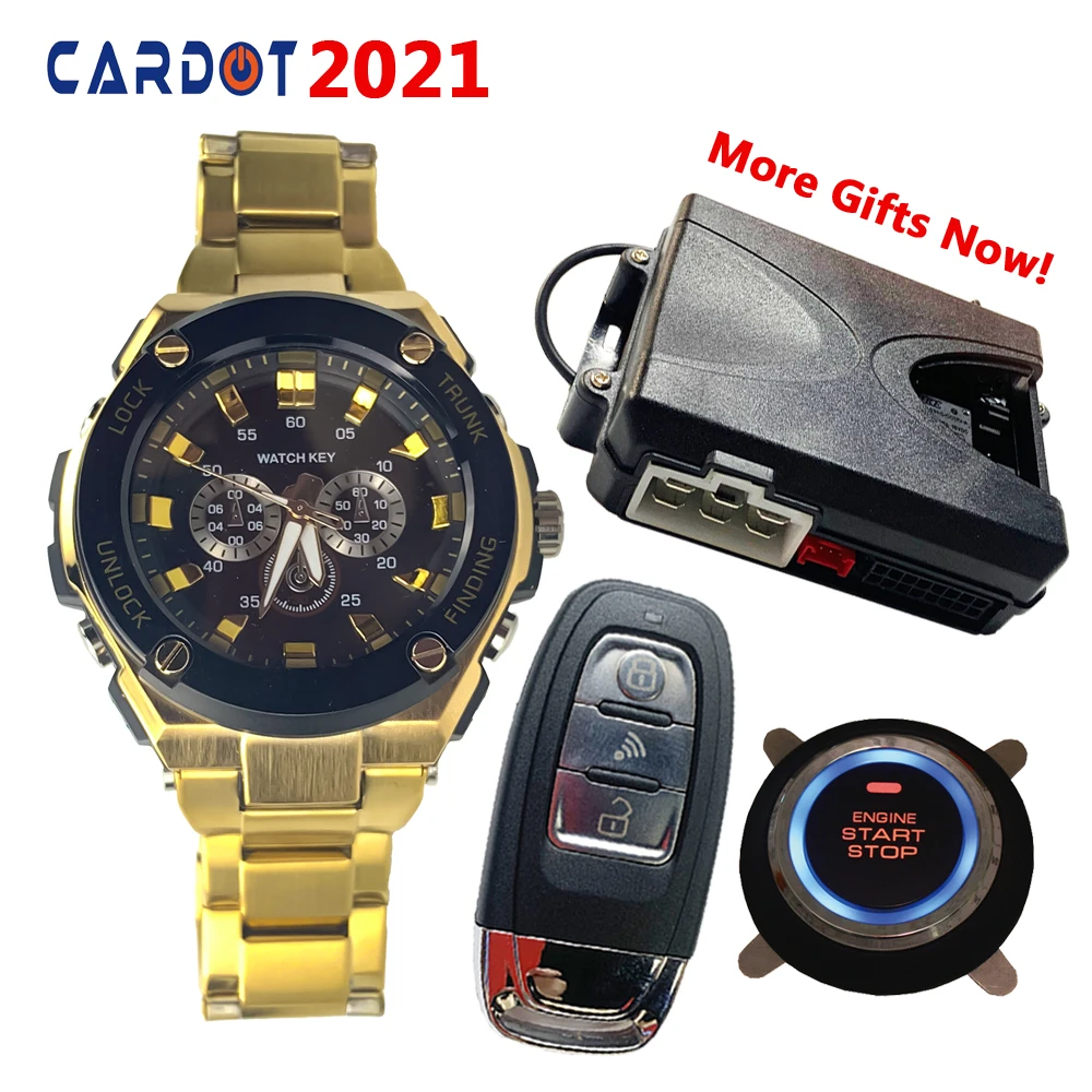 

Cardot Pke Passive Keyless Entry System Remote Start Push Start Stop Button Auto Remote Car Alarm