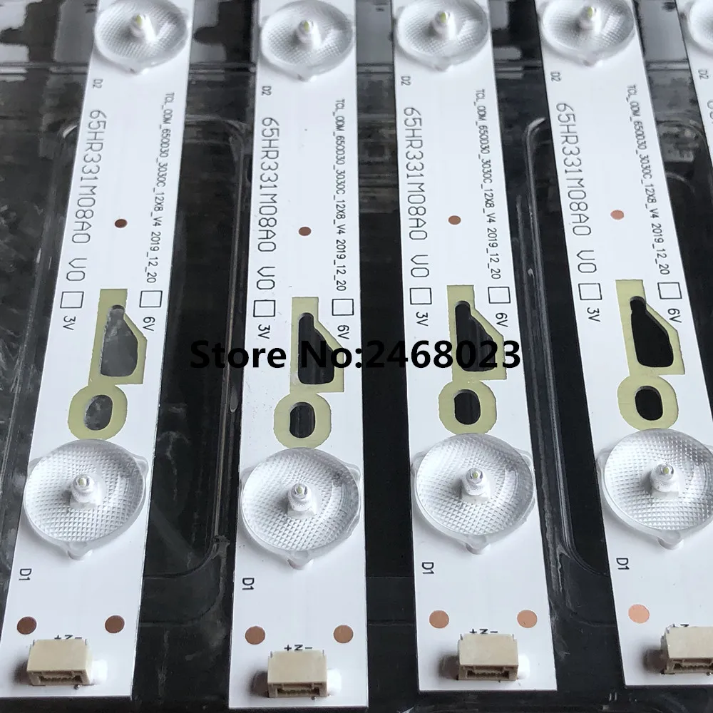 Светодиодная лента для подсветки 8 ламп Thomson 65UA6606 L65E5800A 4C LB650T YH3 TCL_ODM_650D30_3030C_12X8_V2 Sanyo