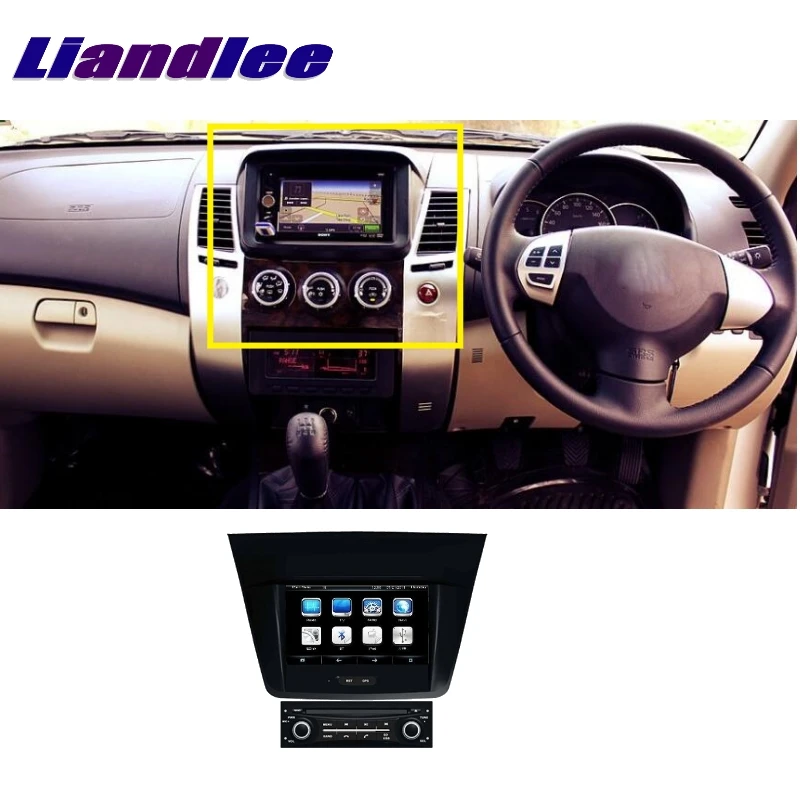 Для Mitsubishi Pajero Sport Montero Sport LiisLee автомобильный мультимедиа, ТВ DVD gps аудио Hi-Fi Радио Стерео стиль Навигация