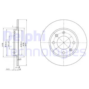 

DELPHI BG2800 DISC REAR PT.106-306