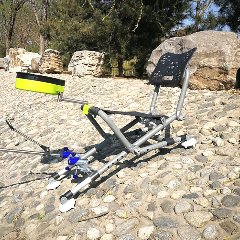 Reinforced all terrain fishing chair folding aluminum alloy multifunctional portable thickening | Мебель