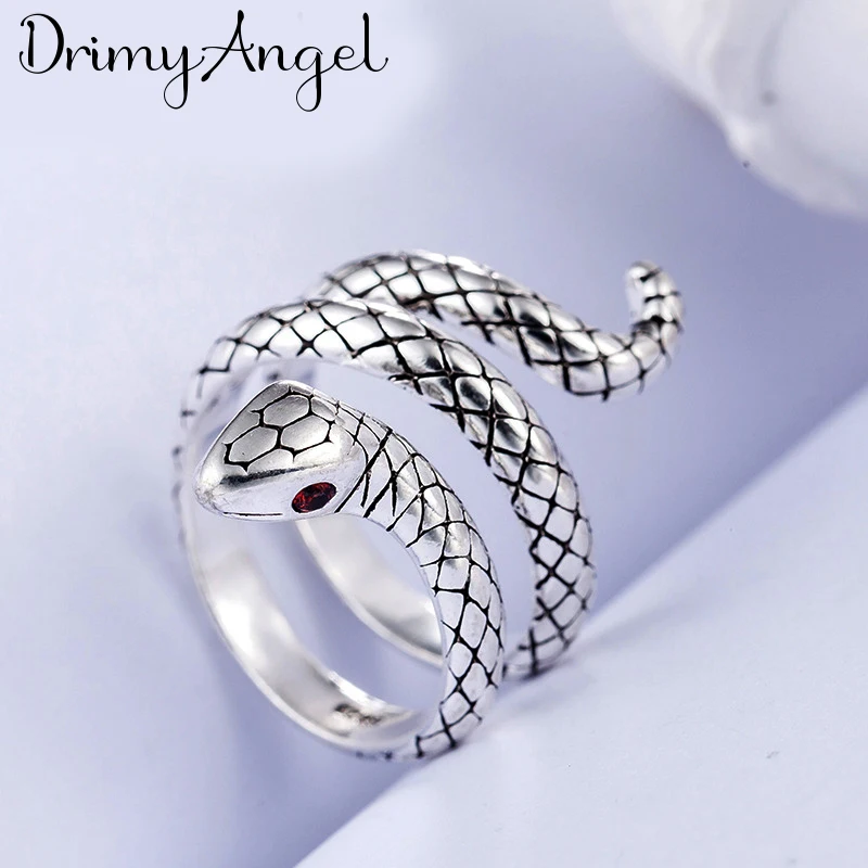 

Charming Boho Korean Open Adjustable Size Large Snake Rings for Women Wedding Ring Jewelry Valentine's Day GIFT