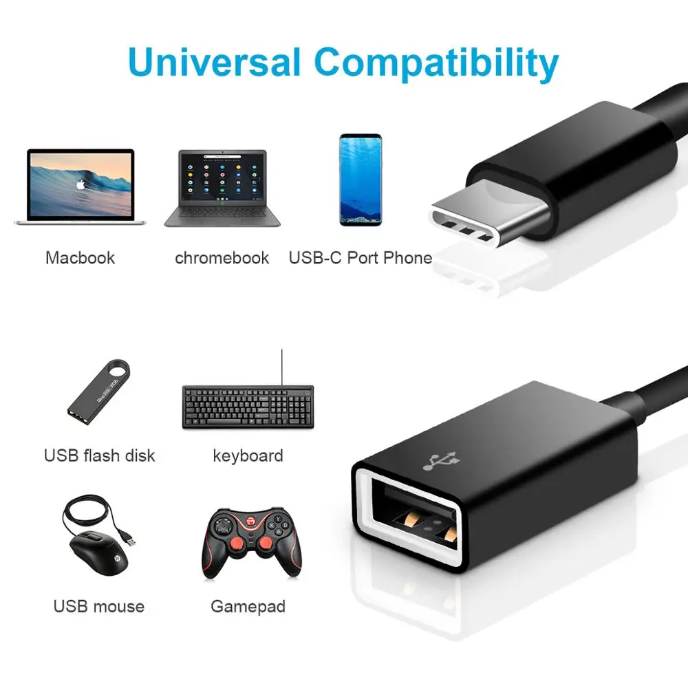 10 см USB C OTG Кабель 2 0 адаптер type c для galaxy s8 s9 | Электроника