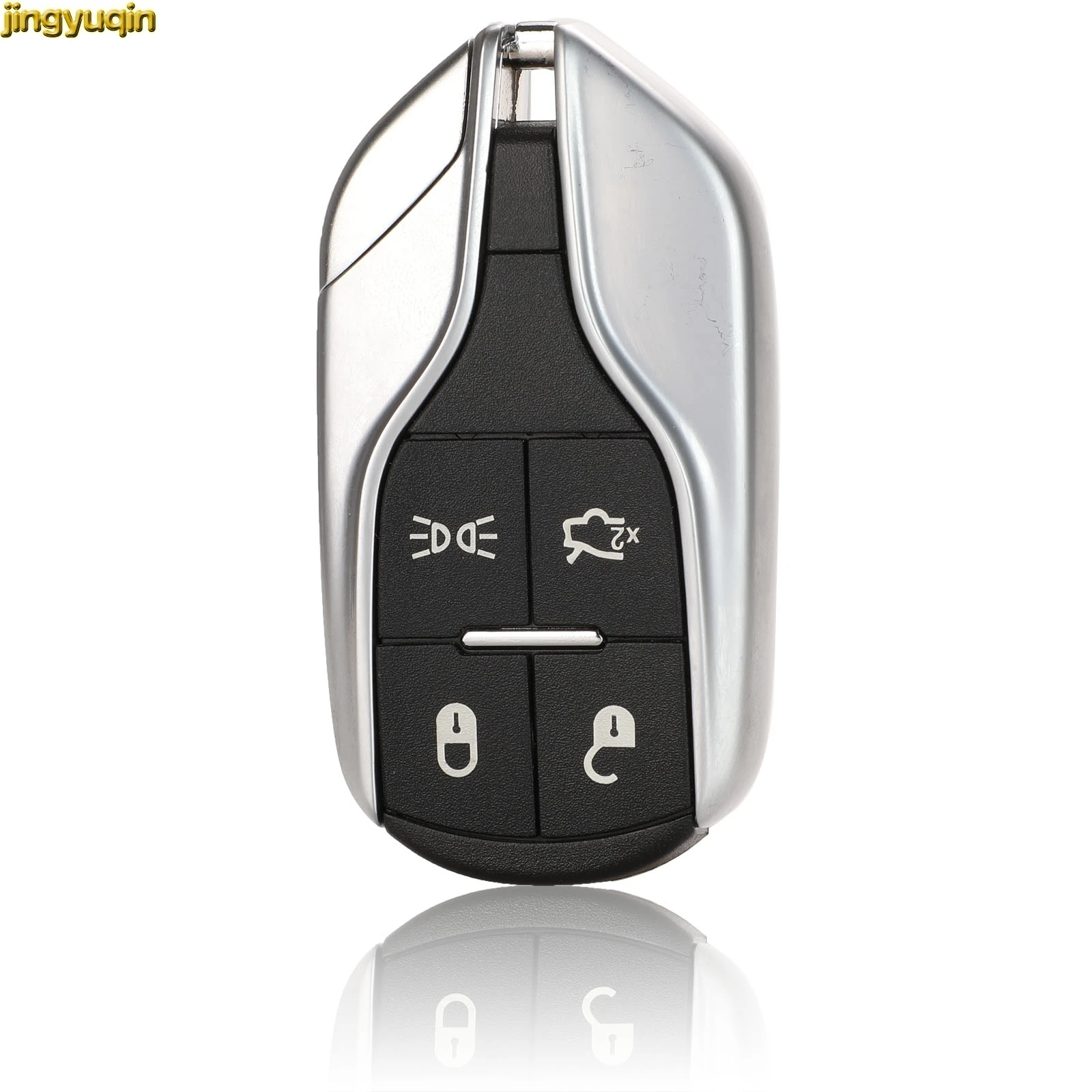 Jingyuqin Shell chiave auto di lusso a distanza per Maserati presidente Ghibli quattro porte Levant 4 pulsanti sostituzione Smart Card NO Logo