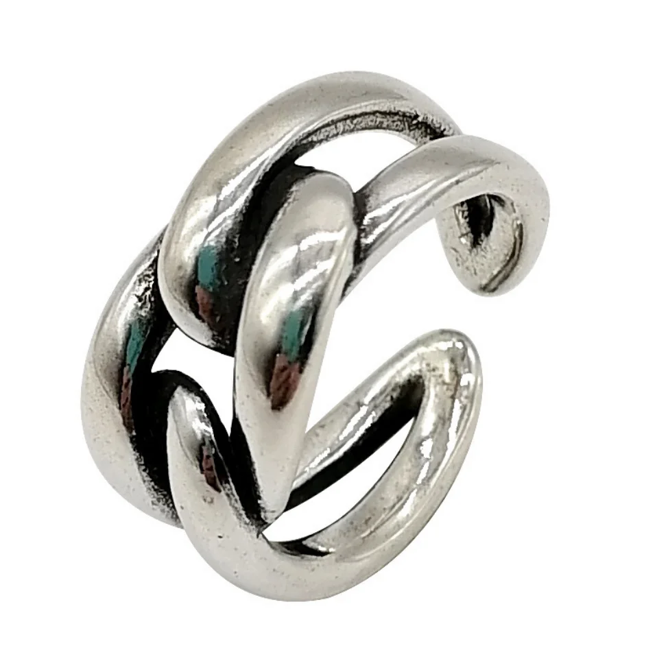 

Net red same ring female opening adjustable design sense ins ring hipster retro niche index finger