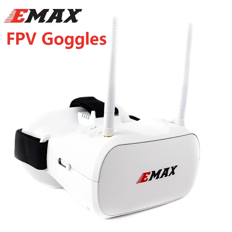 Emax Tinyhawk 48CH 5 8G разнообразные FPV очки 4 3 дюймов 480*320 видеогарнитура 2 в 1800 мАч