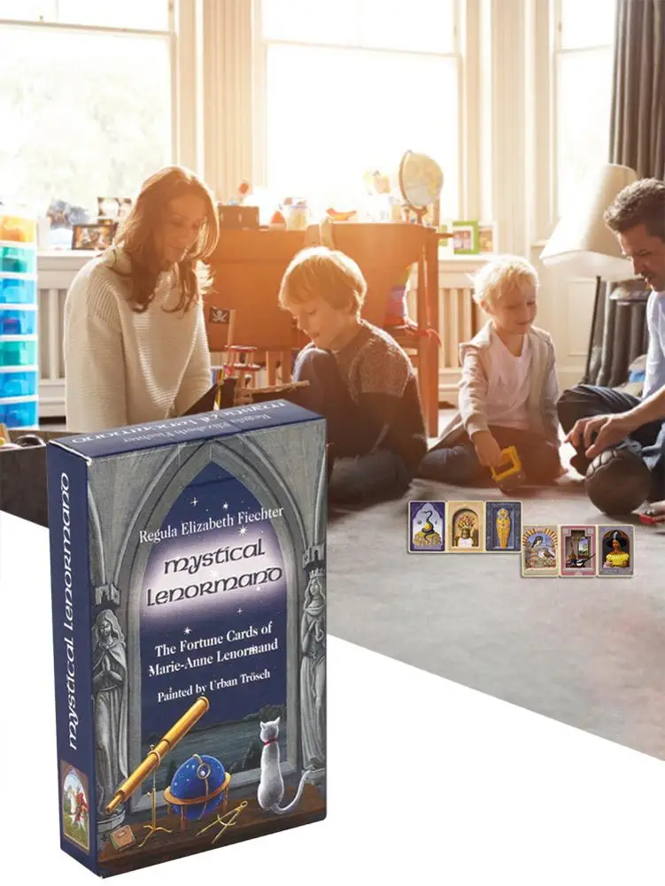 36 шт. карточки для Таро с накладным покрытием мистических игр Lenormand изображением