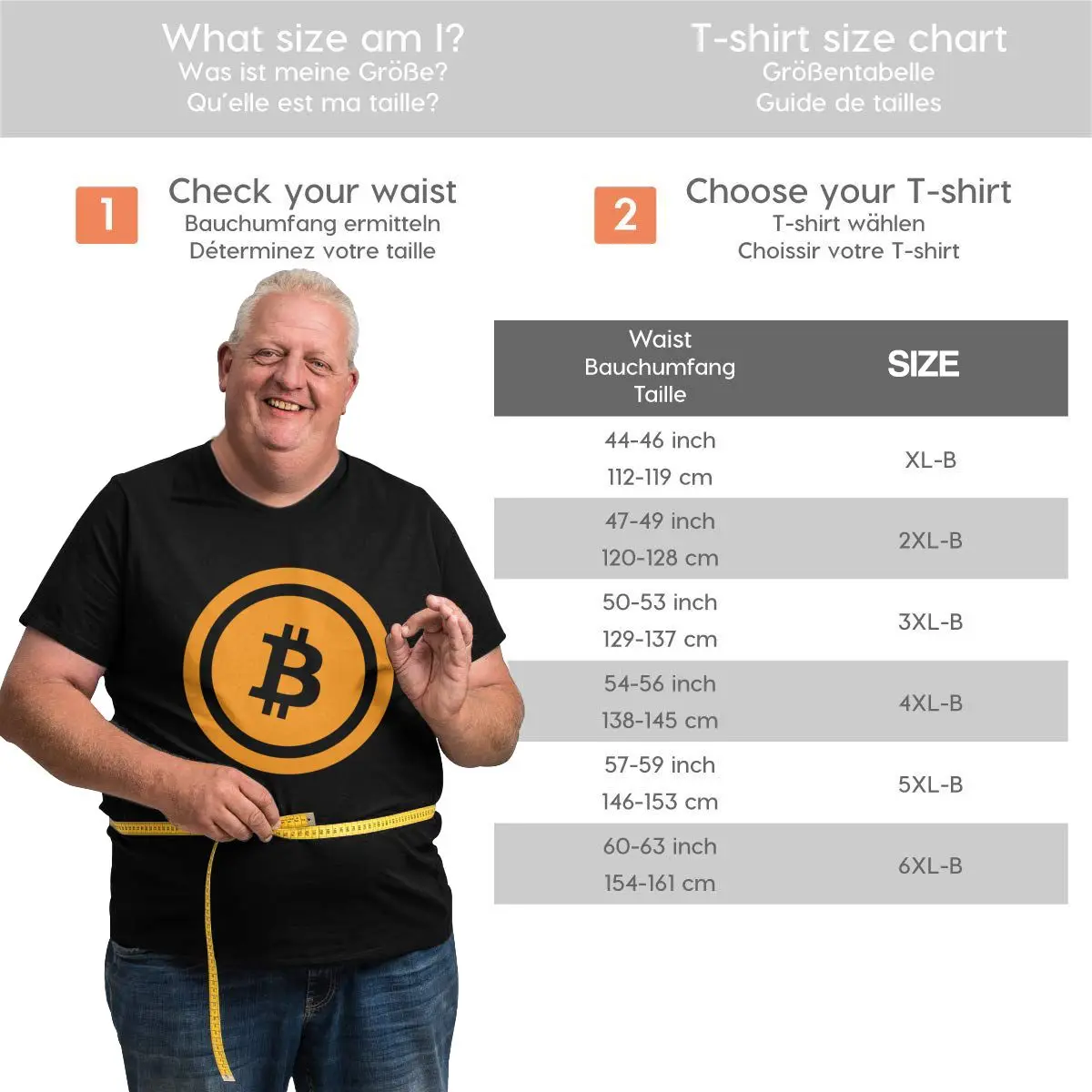 

BTC Bitcoin Cryptocurrency Men's Oversized T-shirt Breathable Cotton Loose Plus Size Top Tee for Big Tall Man Clothing 6XL 5XL