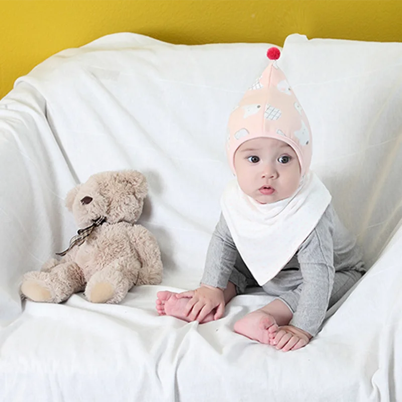 

Детская шапка, зимняя шапка для мальчиков и девочек, детские однотонные шапки с принтом, детские милые вязаные хлопковые шапки, модные вязан...