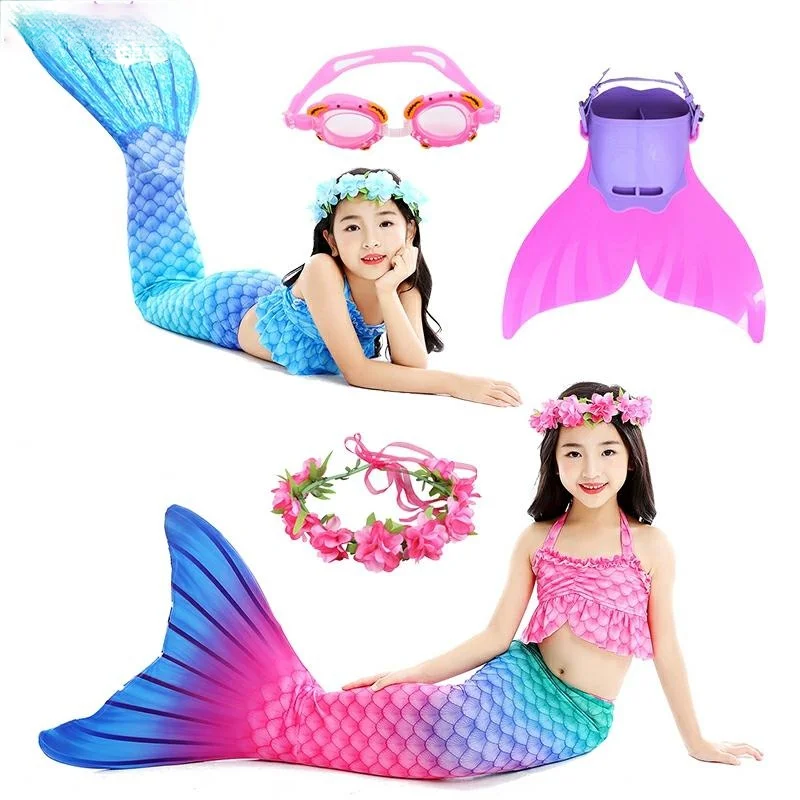 

Girls Swimsuit The Little Mermaid Ariel Bikini Set Bathing Suit Party Swimsuit For Girls