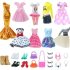 Модная Одежда для кукол розовое платье для кукол плиссированная юбка серая рубашка брюки Спортивный наряд бикини Обувь Аксессуары для кукольного домика 12 дюймов