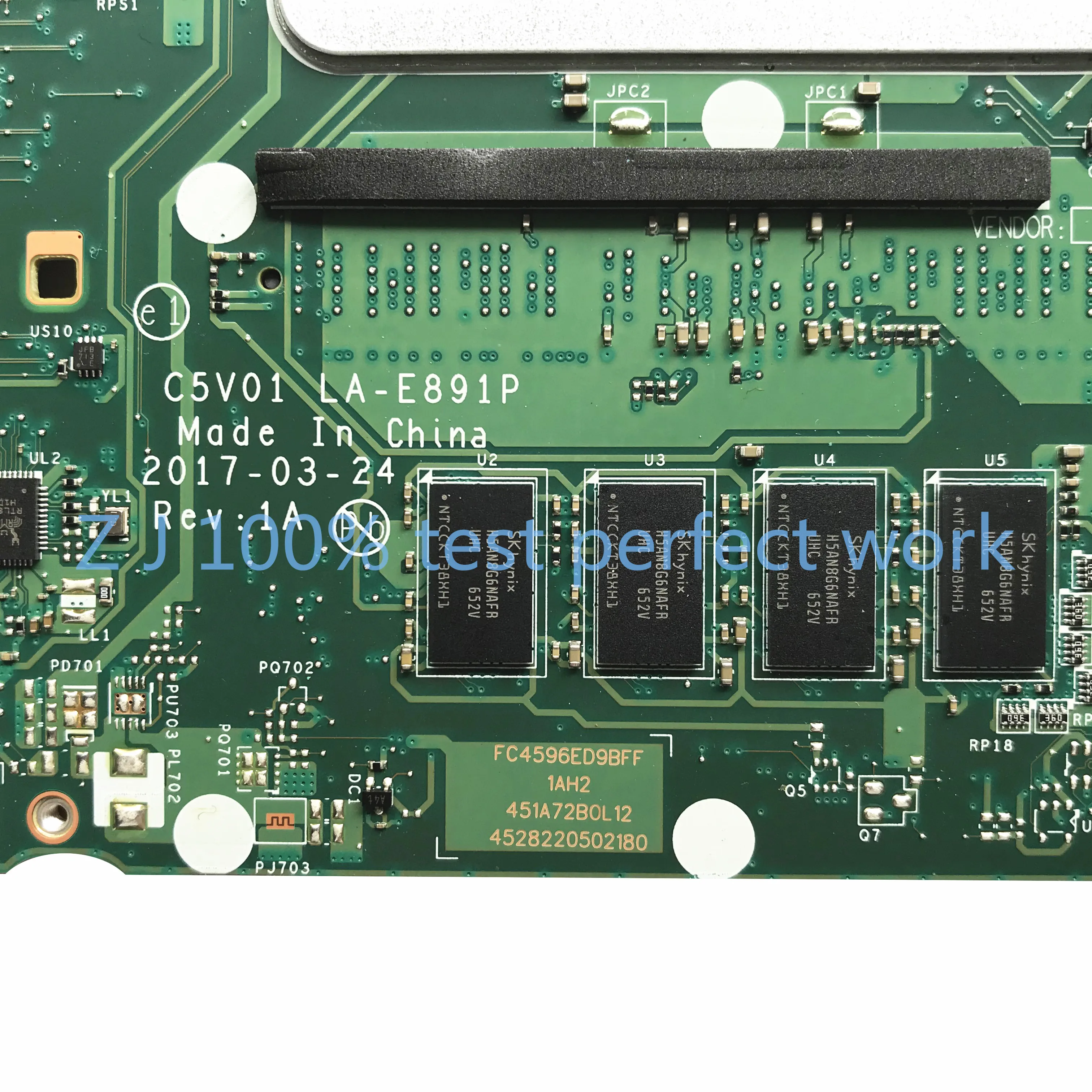 Для Acer Aspire A515 51 Материнская плата ноутбука W/i5 7200U Процессор DDR4 NB.GP411.003 NBGP411003 C5V01 LA