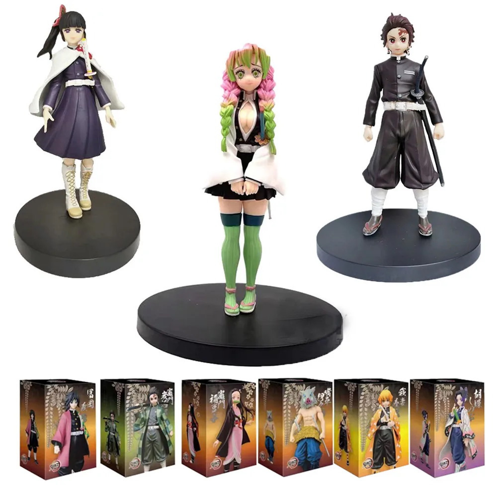 

Anime 16cm figure Demon Slayer Figure Kimetsu no Yaiba figure Kamado Tanjirou Action Model Zenitsu Inosuke PVC Collecting toy