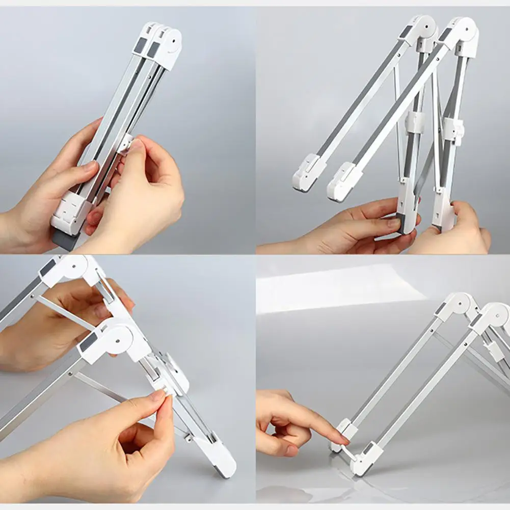 

Vmonv Portable Folding Laptop Stand Aluminum Alloy Notebook Heightening Bracket Adjustable PC Holder r20
