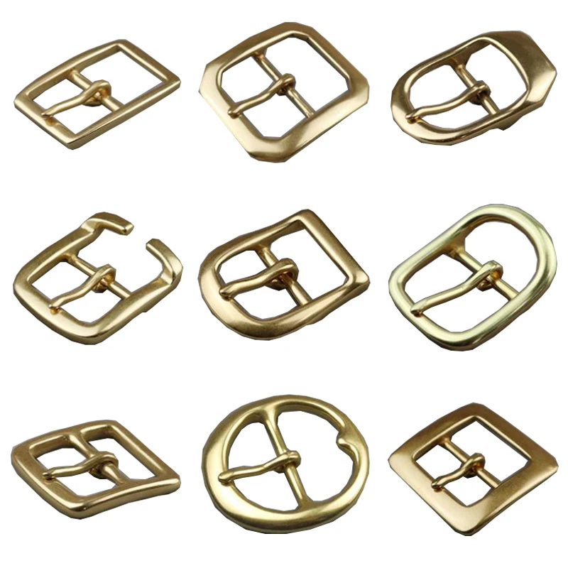 Сделай Сам кожаное ремесло твердая латунная пряжка 38 мм Центральная Мужская для