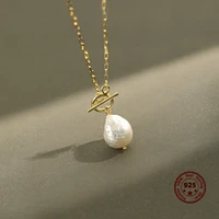 2020 new 925 silver baroque freshwater pearl necklace fashionable exquisite womans jewelry special price sale