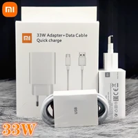 original xiaomi charger 33w fast turbo charge adapter usb type c cable for mi 10 9t pro redmi note 9 10 pro k40 30 poco x3