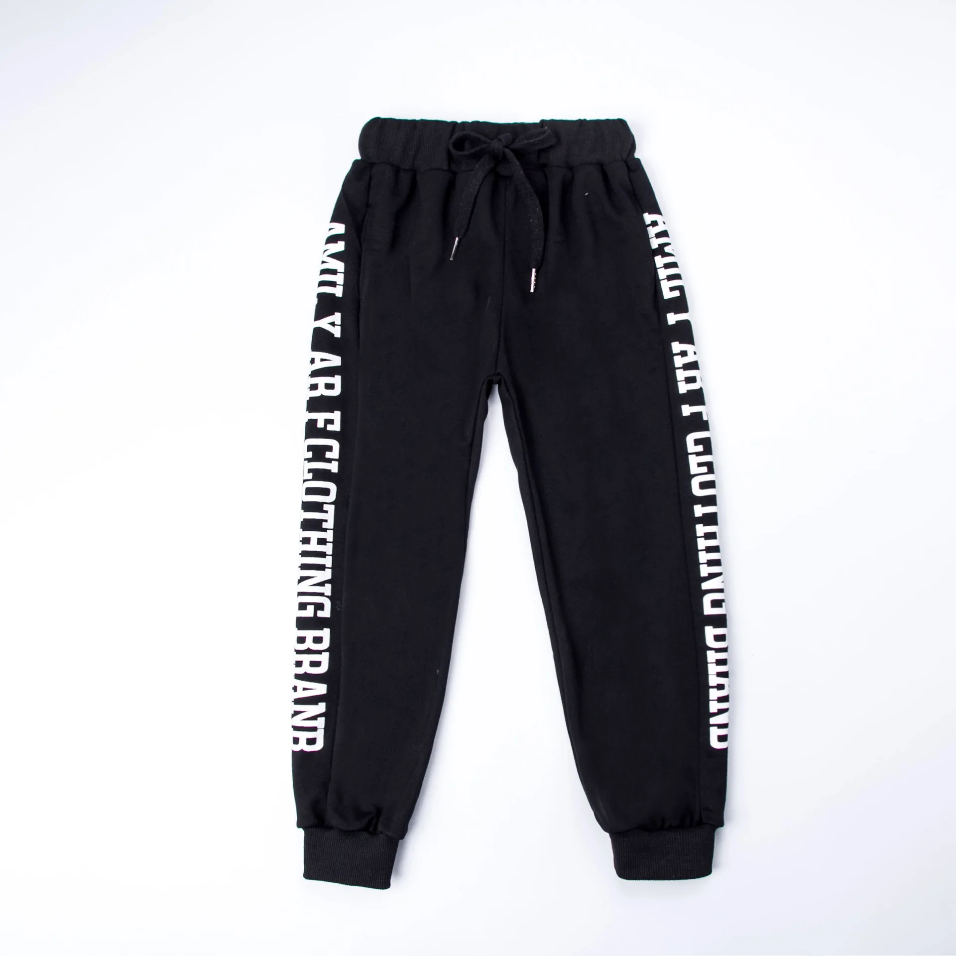 black pants Детская одежда в стиле хип-хоп повседневные штаны, толстовка с капюшоном, рубашка топы для девочек и мальчиков, костюм для джазовых танцев Одежда для бальных танцев - Цвет: black pants