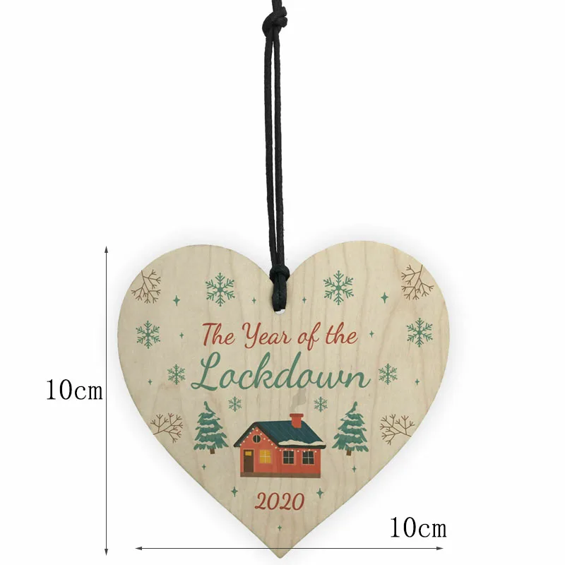 

Wooden Christmas Crafts Heart Shape Hang Tag Christmas Tree Plaque Wine Bottle Pendant Decoration For Home Tags navidad kerst