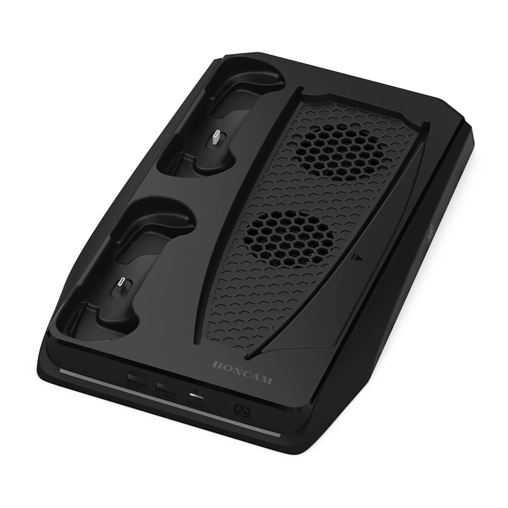 

Dual Controller Charger Console Vertical Cooling Stand Fast Charging Station LED Fan for SONY Playstation5 Digital Edition