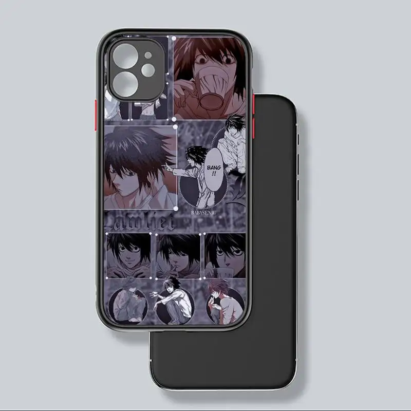 

death note Suspense reason anime Phone Case Matte Transparent for iPhone 7 8 11 12 s mini pro X XS XR MAX Plus coque