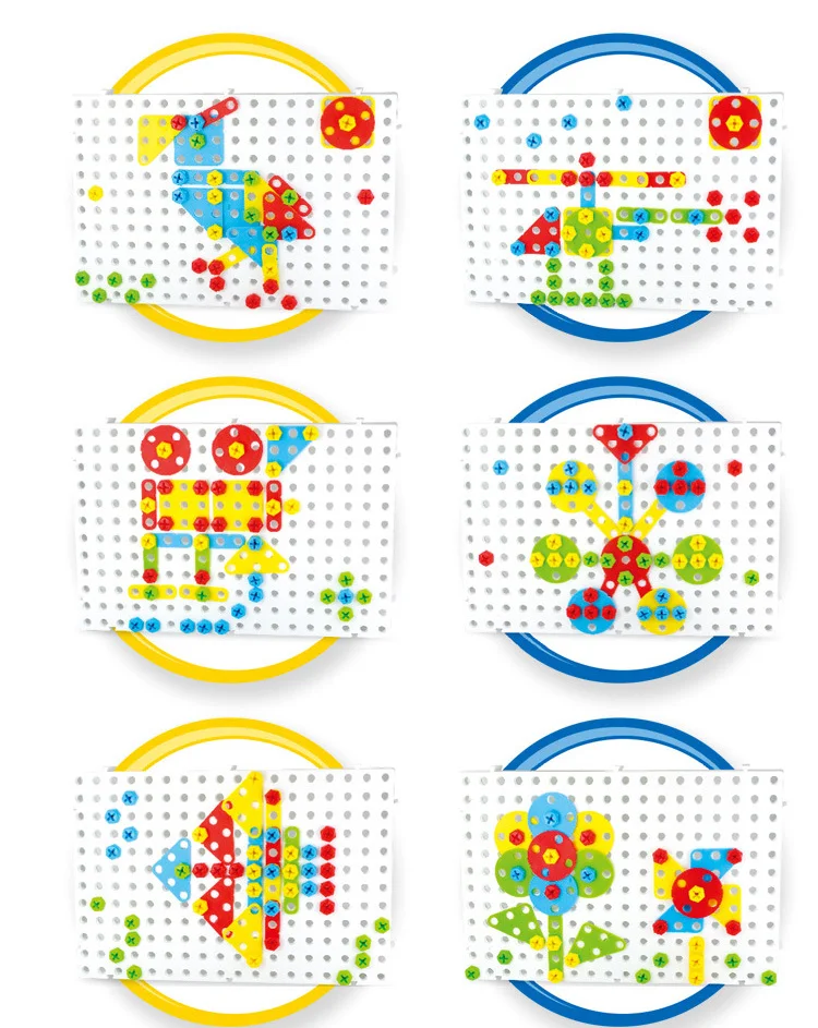 Детские игрушки-пазлы с дрелью и гайкой инструмент для 3D демонтажа Электрический