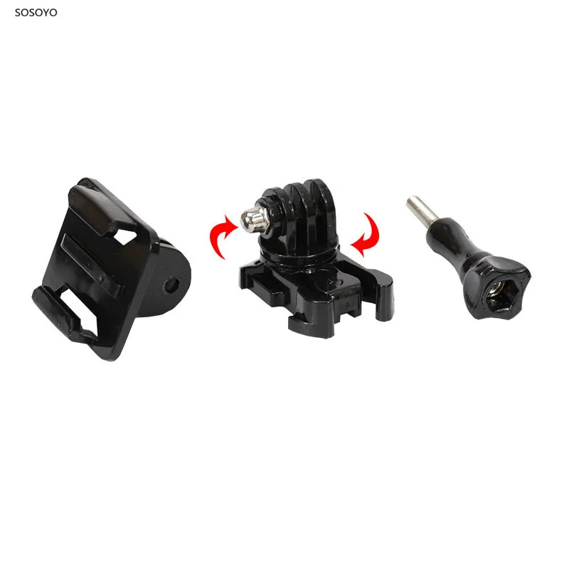 

360 Degree Rotate Adapter Base Monopod Selfie Stick Tripod Quick Release Conversion Base For Gopro Hero 7 6 5 4 Sjcam Camera
