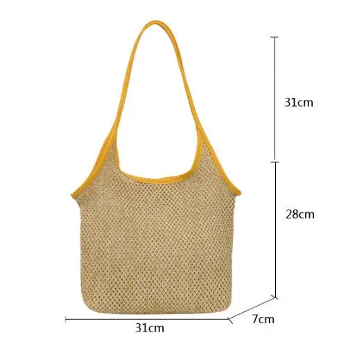 Bolsos de mimbre mujer 2020 Женские винтажные тканые сумки сумки-тоут сумка из плетеного