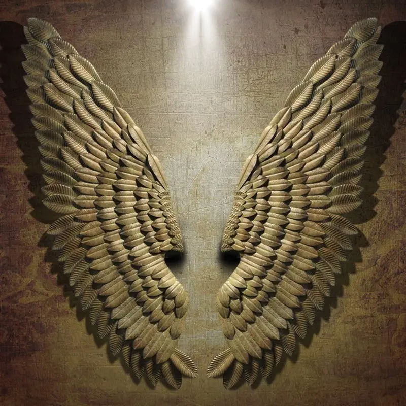 

LOFT WALL DECORATION INDUSTRY WIND BAR COFFEE SHOP WALL DECOR RETRO IRON WINGS BAR DECORATION HOME DECOR WINGS PHOTO PROP STATUE