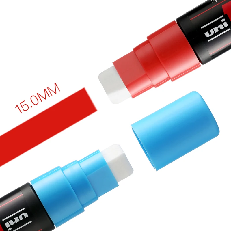 Uni Posca PC 17K Краски маркер для белой доски Экстра широкие Tip 15mm 8 цветов набор ручек